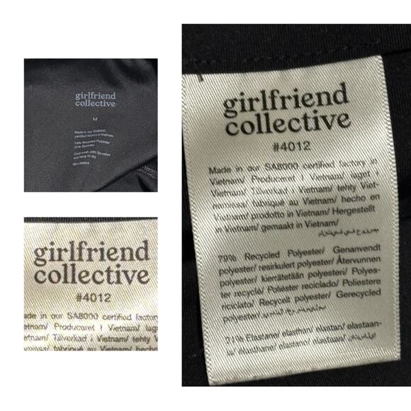 Girlfriend Collective Black Compressive High-Rise Capri Leggings Woman's medium - Picture 3 of 16